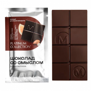Шоколад со смыслом "Миндаль-Апельсин" Mantra Foods